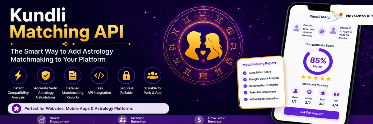 Kundli Matching API: The Smart Way to Add Astrology Matchmaking to Your Platform